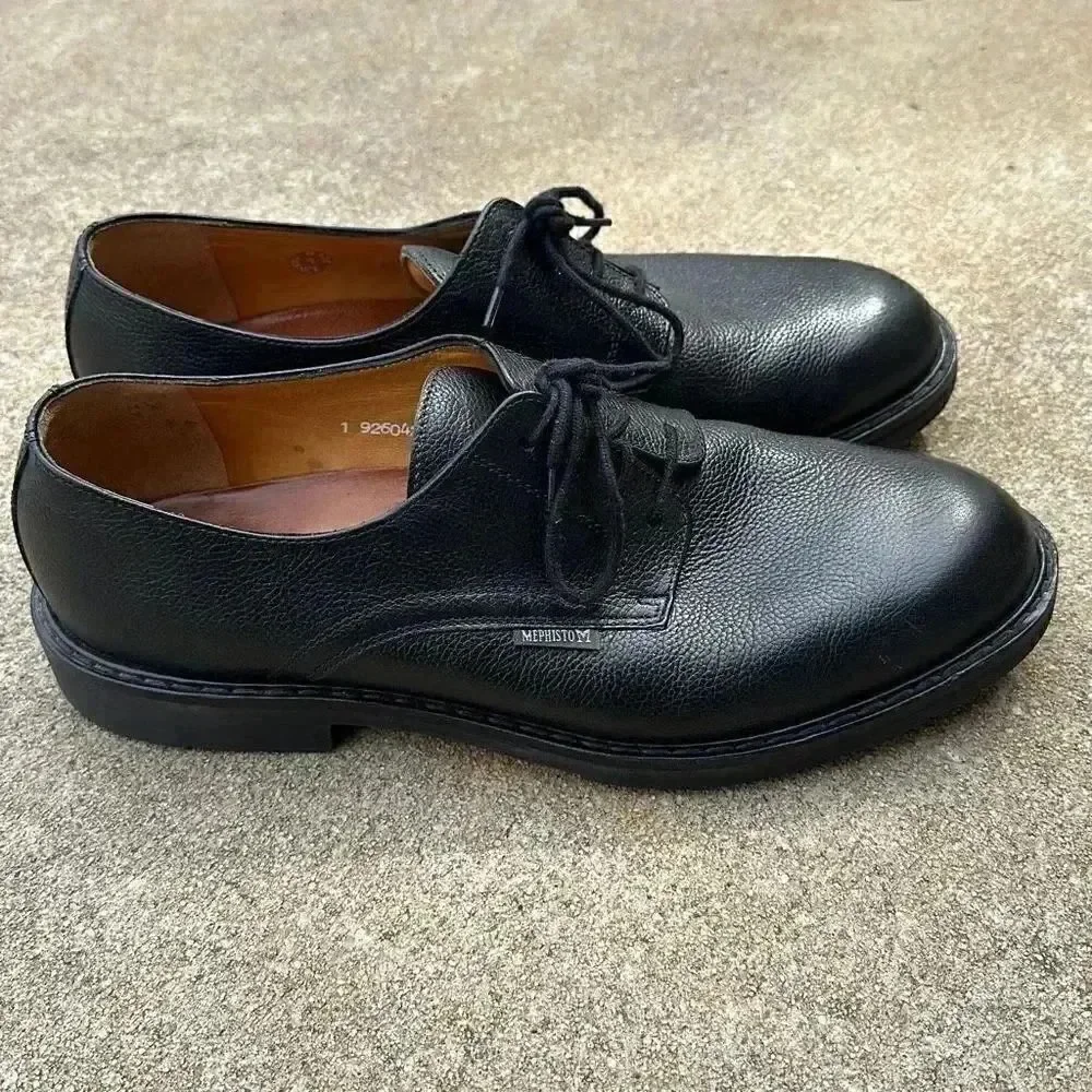 Mephisto Air Relax Marlon Goodyear Welt Black Pebble Grain Men’s Sz 10.5